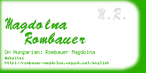 magdolna rombauer business card